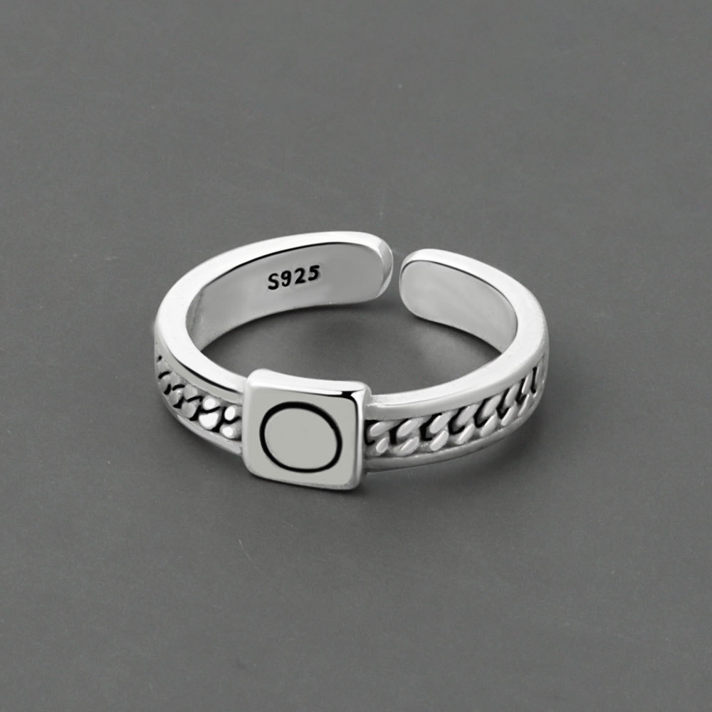 Simple Design Ins Tide Made Old Index Finger Ring