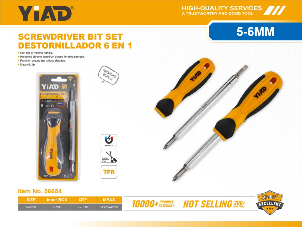 Six-in-one Screwdriver Set For Dual Use, Only Supports Self-pickup, Please Note That Free Shipping Is For Anti-bidding Price