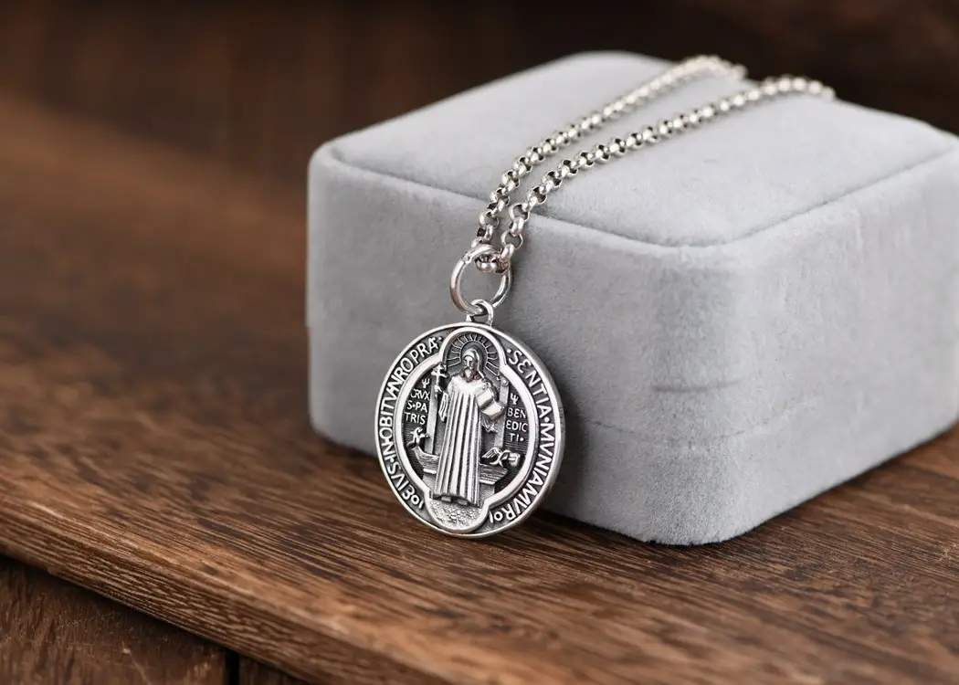 S925 Silver Retro Craft Silver Pendant Fashion Thai Silver Book