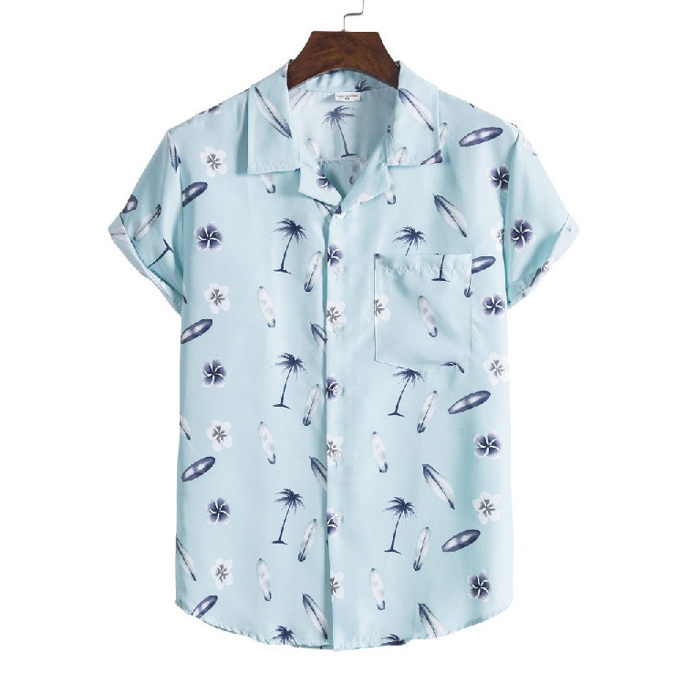 Hawaiian Beach Style Summer Suit Collar Short Sleeve Printed Shirt 6bce67e9 C767 4c91 B884 5e214189f4fa
