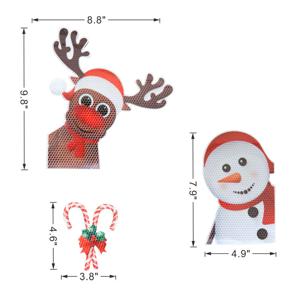 Title 7, Christmas Light Bulb Old Man Snowman Magnetic D...