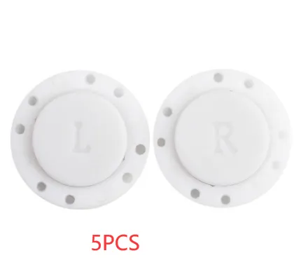Hand-Sewn Button Bag Clothes Placket Magnet Buckle - 5Pcs White