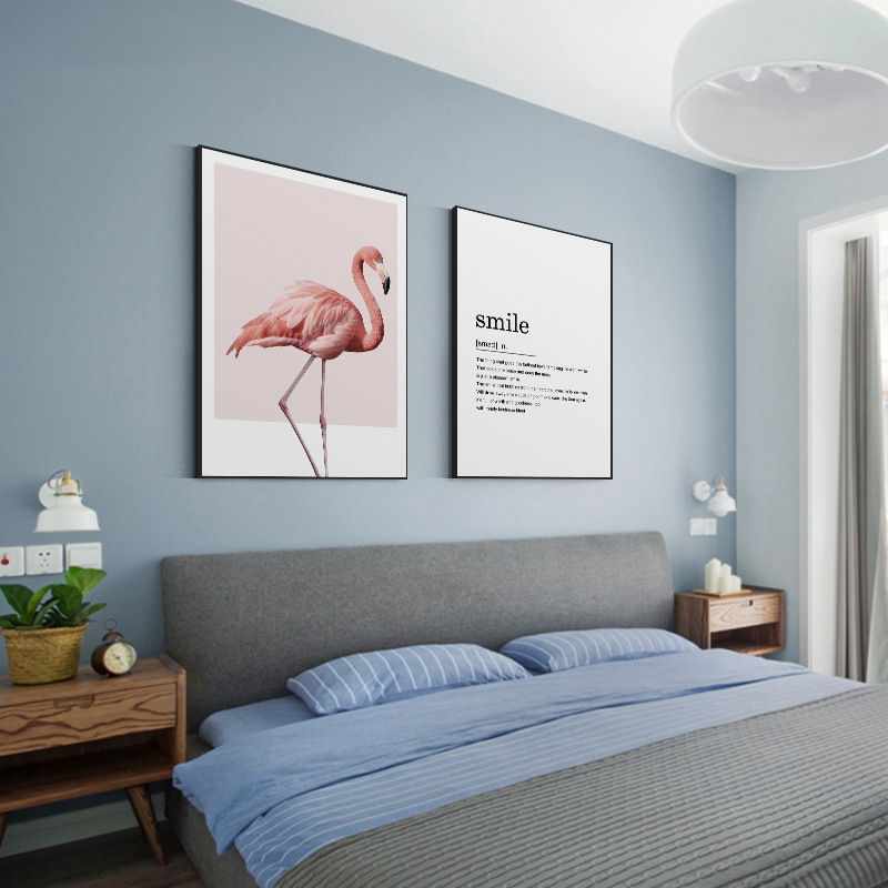 Simple Bedroom Dining Room Background Wall English Alphabet Mural — foto 8