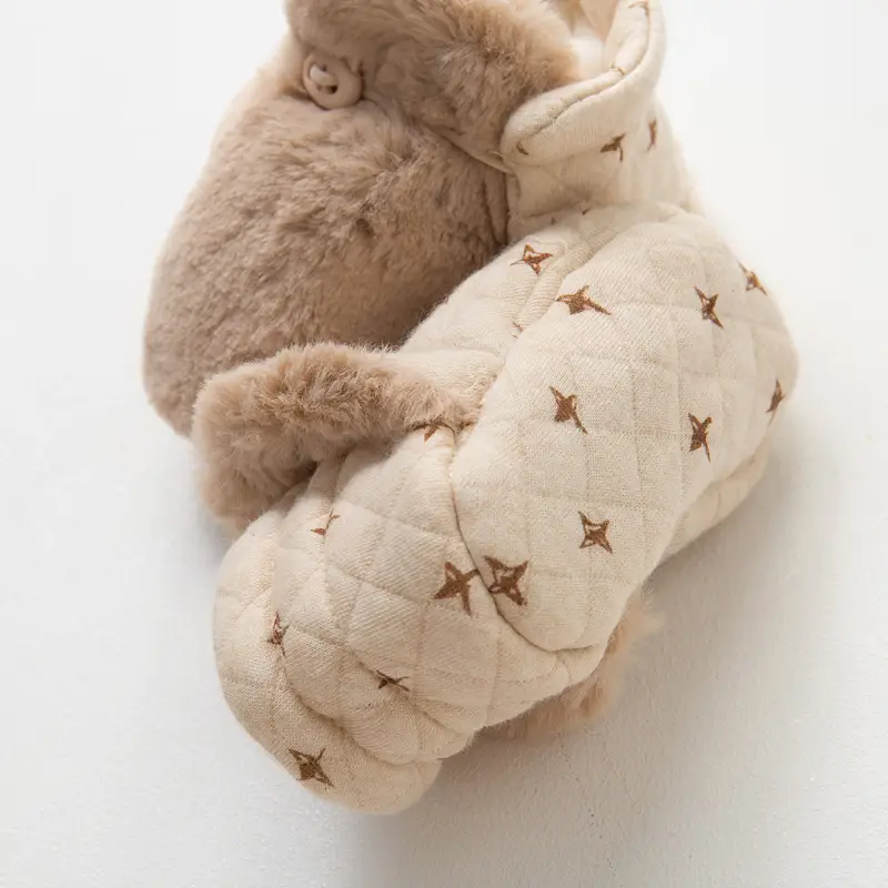 Set Of Thick Warm Newborn Soft Sole Shoes