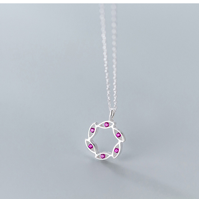 Women's Diamond Leaf Necklace Short Clavicle Chain