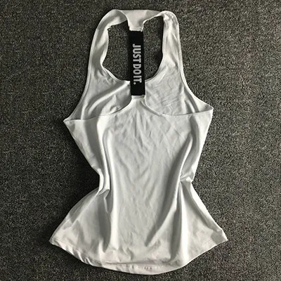 Women Running Sport Vest Yoga Top Gym Clothing T Shirt White - Shop at LoveMi