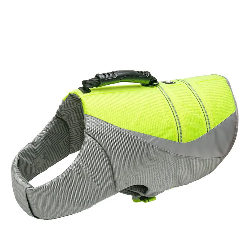 Pet Dog Swimming Life Jacket Reflective Safety - Green