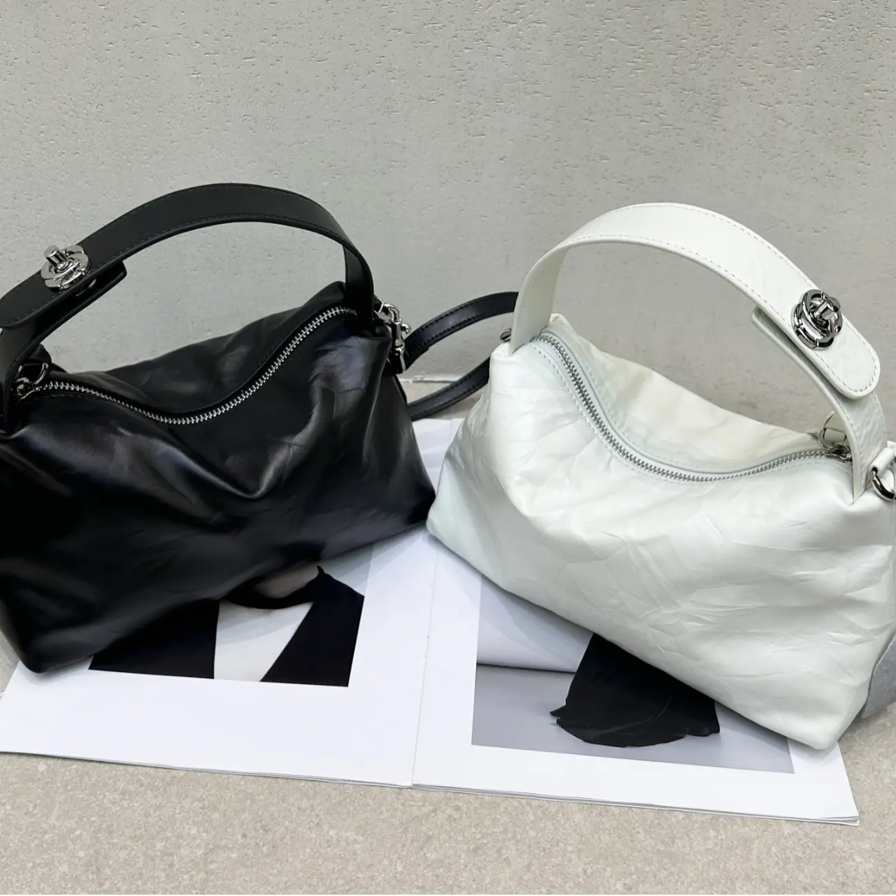 Top-grain Cowhide Hand-grain Tote Bag, High-end Versatile