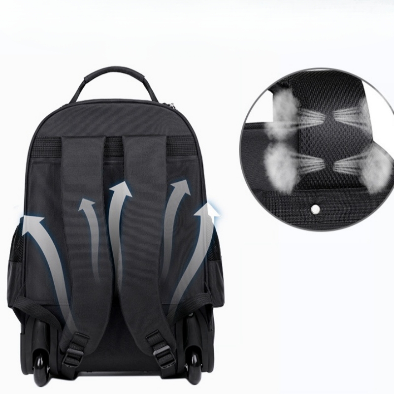 Title 4, Large Capacity Travel Backpack With Wheels, Mul...