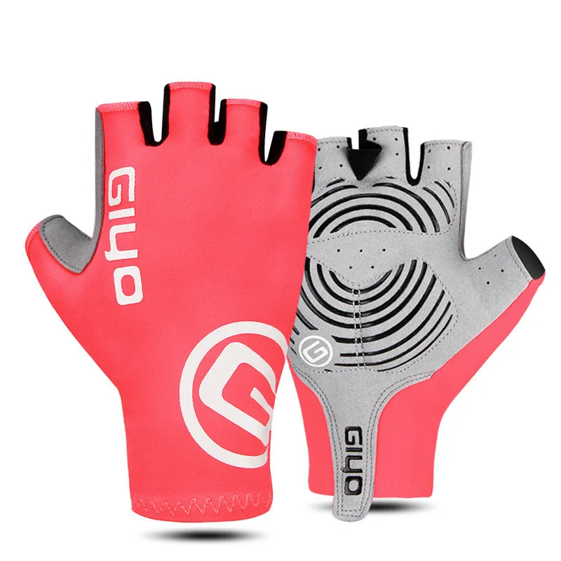 Men's And Women's Fashion Simple Cycling Gloves - Fluorescent Orange