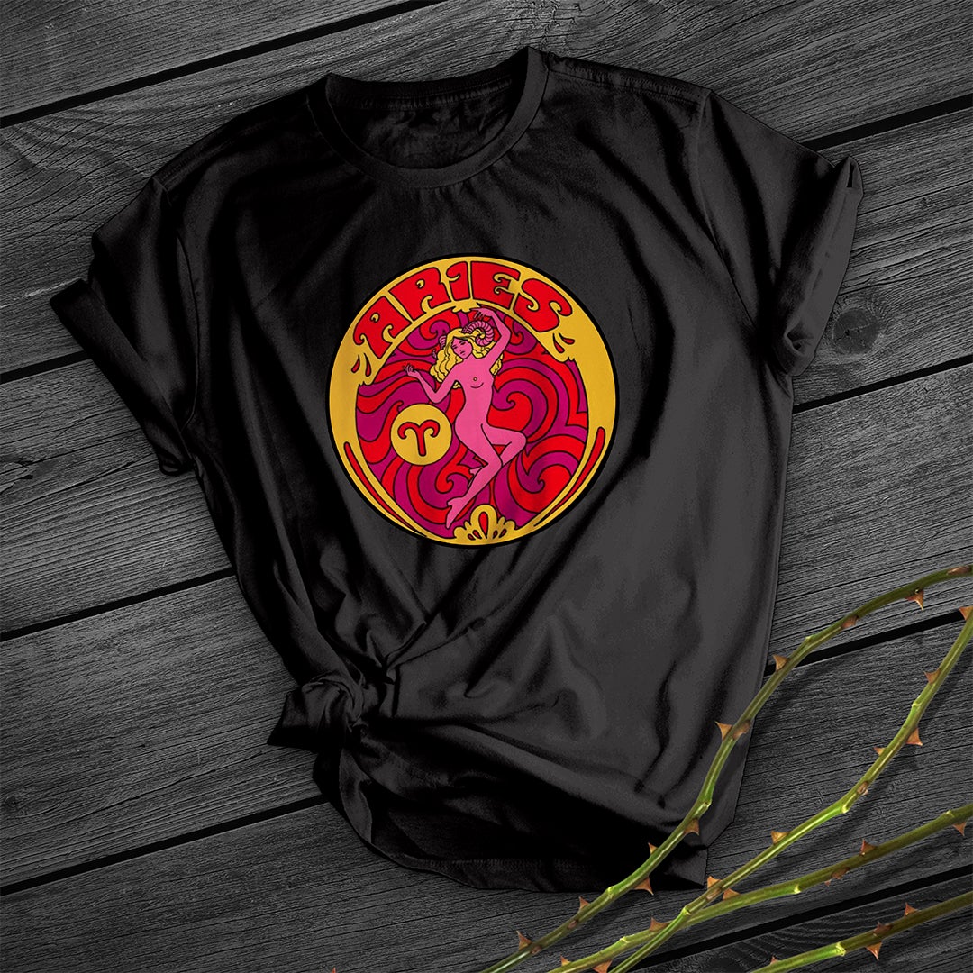 Aries Print Short Shirt Team Uniform European And American Fabrics