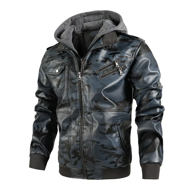 Stand Up Collar Winter Gray Hooded Side