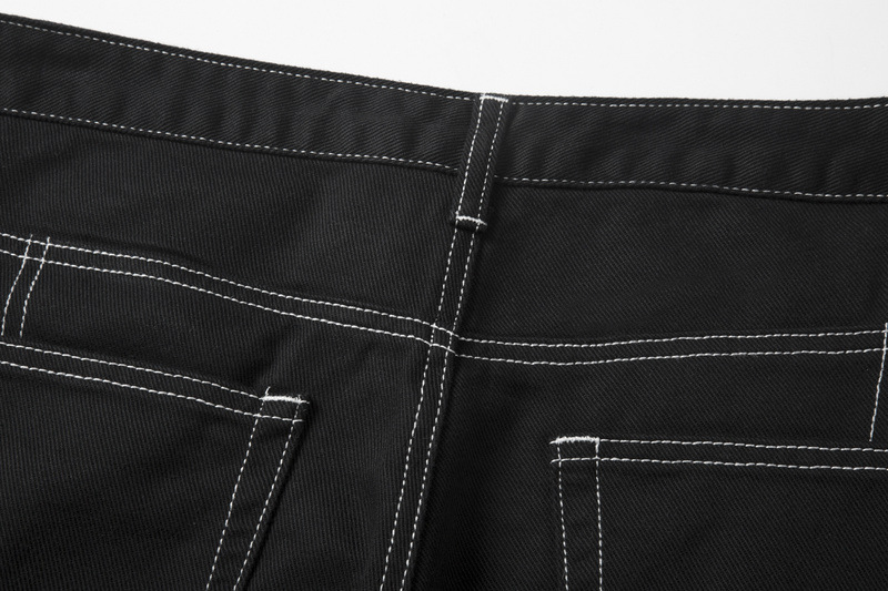 Diagonal Straight Casual Fried Street Jeans