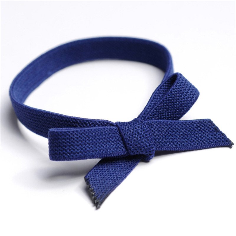Korean Version Of The Net Red Solid Color Bow Tie Hair Rubber Band