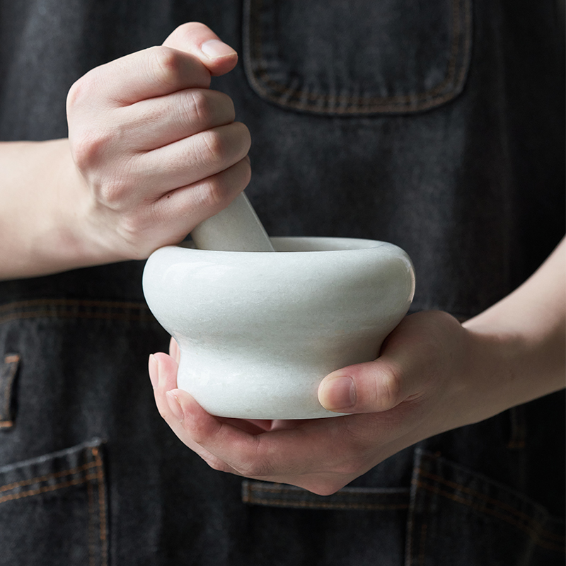 Household Natural Marble Masher Grinder