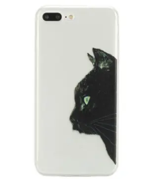 Ultra-thin soft plastic cartoon phone case cat