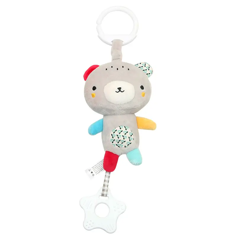 Baby Animal Teether Rattle Bed Trailer