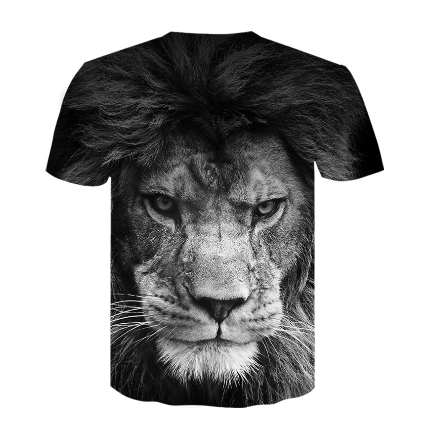 Title 2, Mens and Womens Animal Digital Print Short Sl...