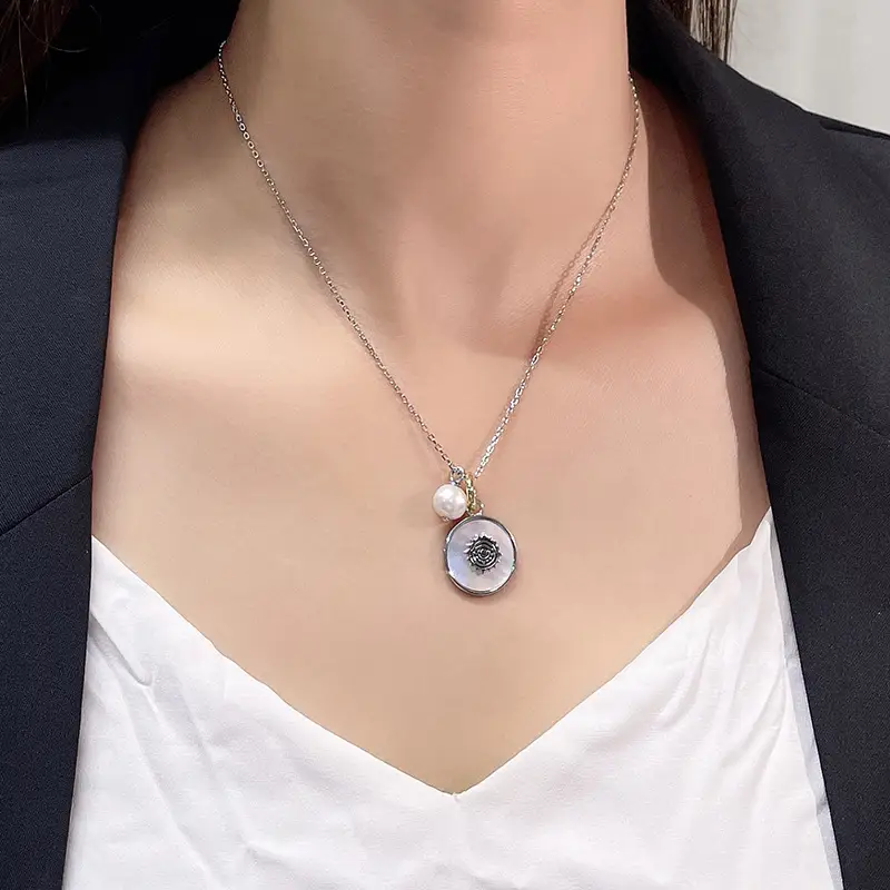 S925 Silver Baroque Pearl Necklace