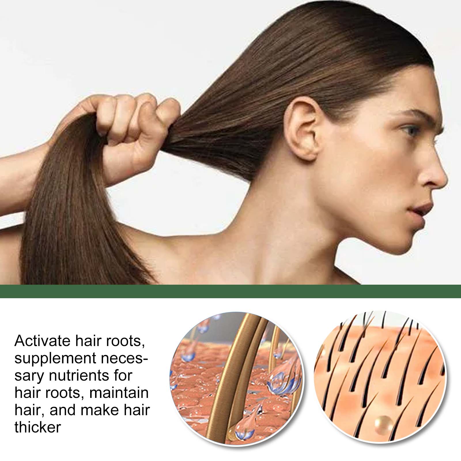 EELHOE Rosemary Oil Capsules, Nourish Hair Roots Prevent The Loss Of Solid Hair And Hair Moisturizing Hair Care Essential Oil