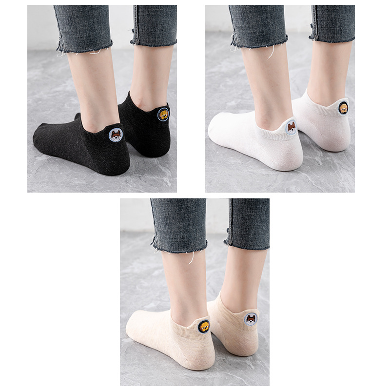 Socks Women's Socks Shallow Mouth Cotton Boat Socks Couples Mid-tube Low