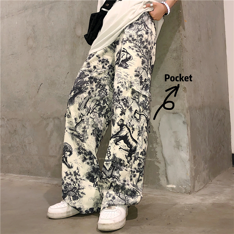 Title 8, Loose Straight Leg Pants For Men And Women In A...