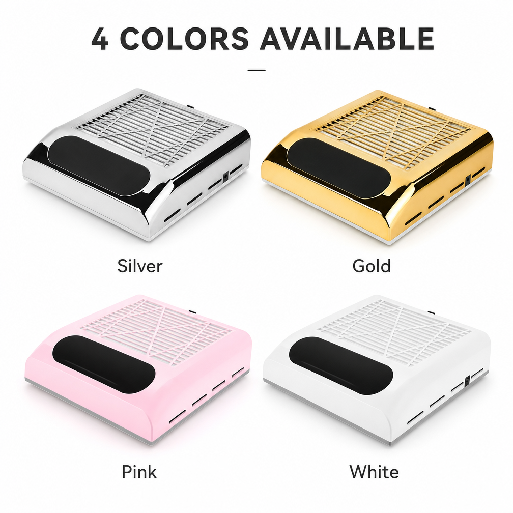 Nail Dust Collector, 80W Suction Machine, Manicure Filter Tool