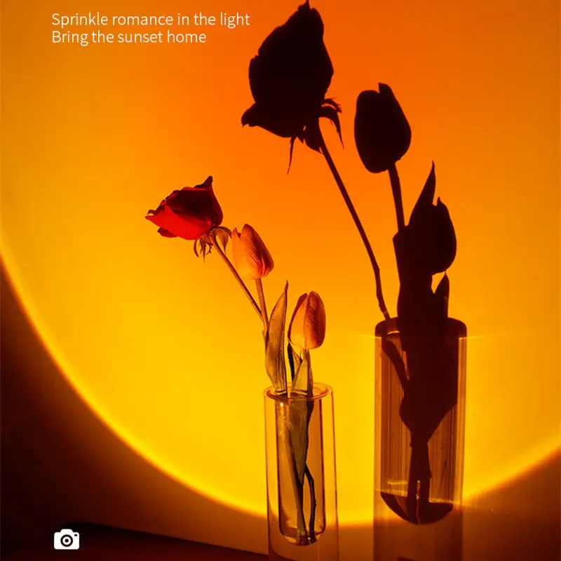 2 In 1 Mini Wireless Sunset Lamp