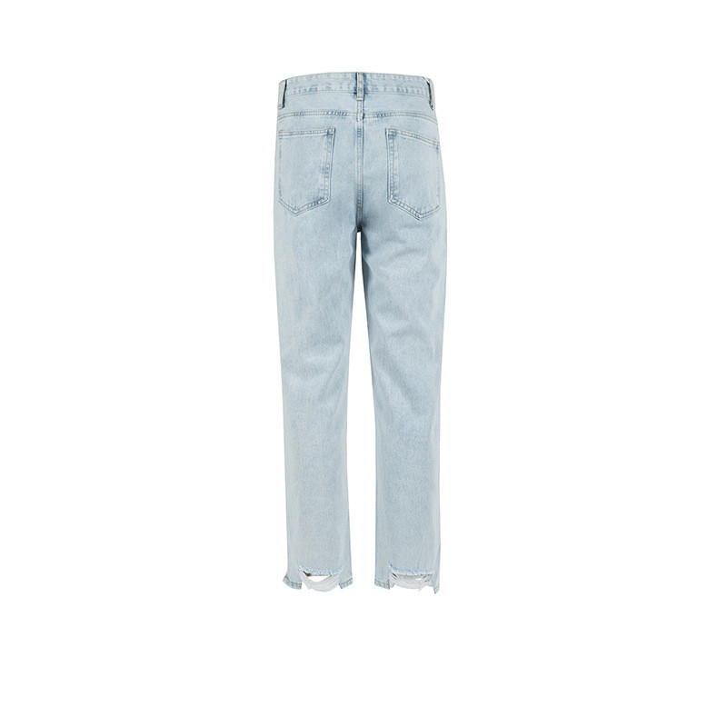 Title 4, New Straight Slit Denim Chang Pants for Men and...