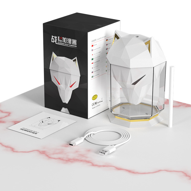 Увлажнитель воздуха War Wolf, ультразвуковой диффузор воздуха, красочные огни, увлажнитель воздуха, нано-спрей, товары для дома и рабочего стола