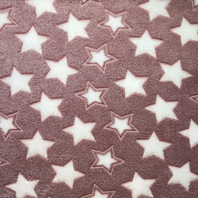 Double sided flannel jacquard fabric offset printing five pointed star flannel mat home clothing fabric Wine Red - Shop at LoveMi