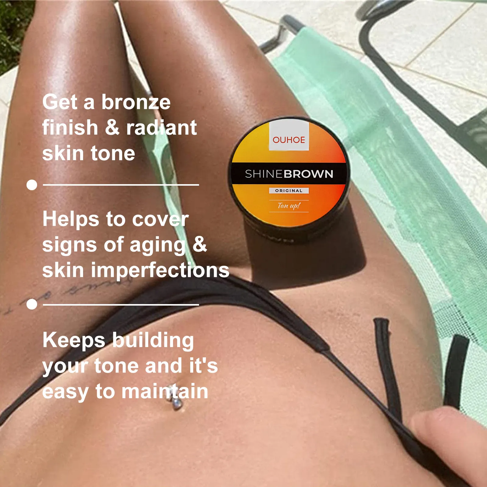 Intensive Tanning Luxe Gel Body Tanning Cream After Sun Repair Combination Aloe Vera Gel Wheat Complexion Beach Bronzer Summer Gadgets – image 9
