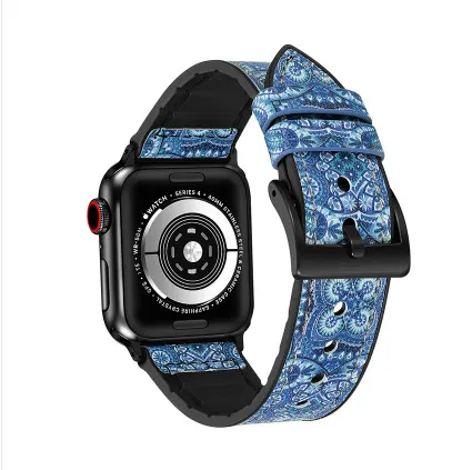 Light Luxury Smart Watch Leather Strap Pattern Blue - Shop at LoveMi