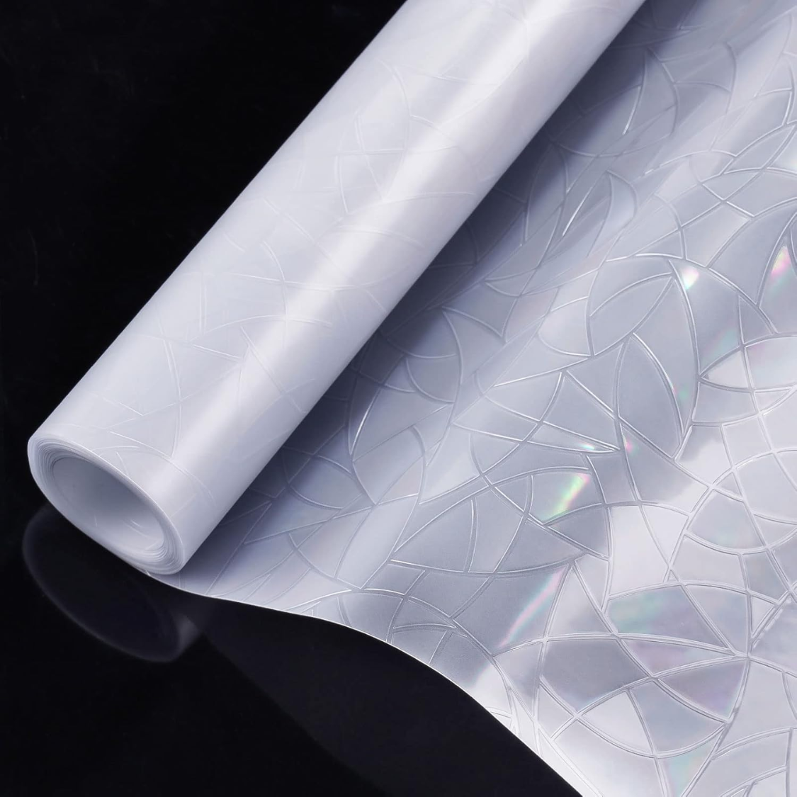 Window Privacy Film Rainbow Film Decorative Window Sticker 3D Static Stained Glass Cling Tint For Home Heat Control Non Adhesive — foto 5