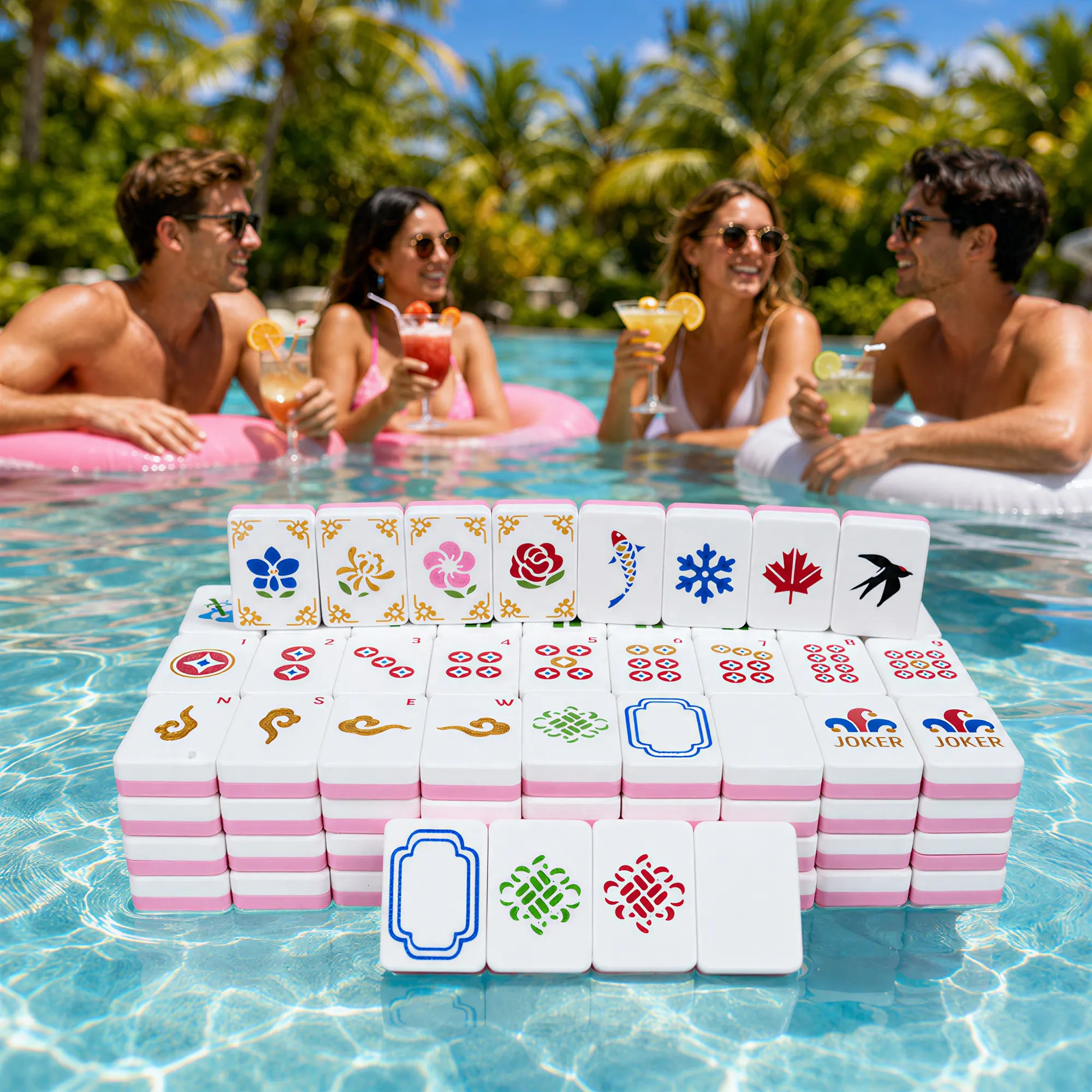 Floating American Mahjong Set