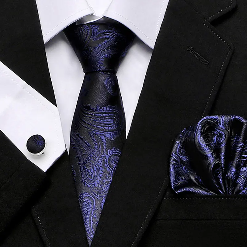 Men's Tie Three-Piece Suit of New Cashew Flower Series