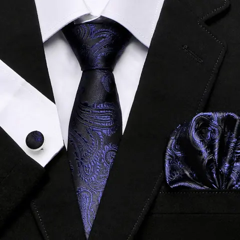 Men's Tie Three-Piece Suit of New Cashew Flower Series