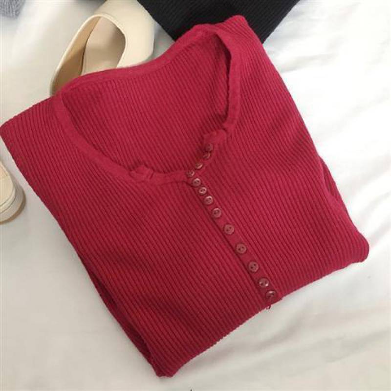 Title 6, V-neck Sweater Autumn New Style