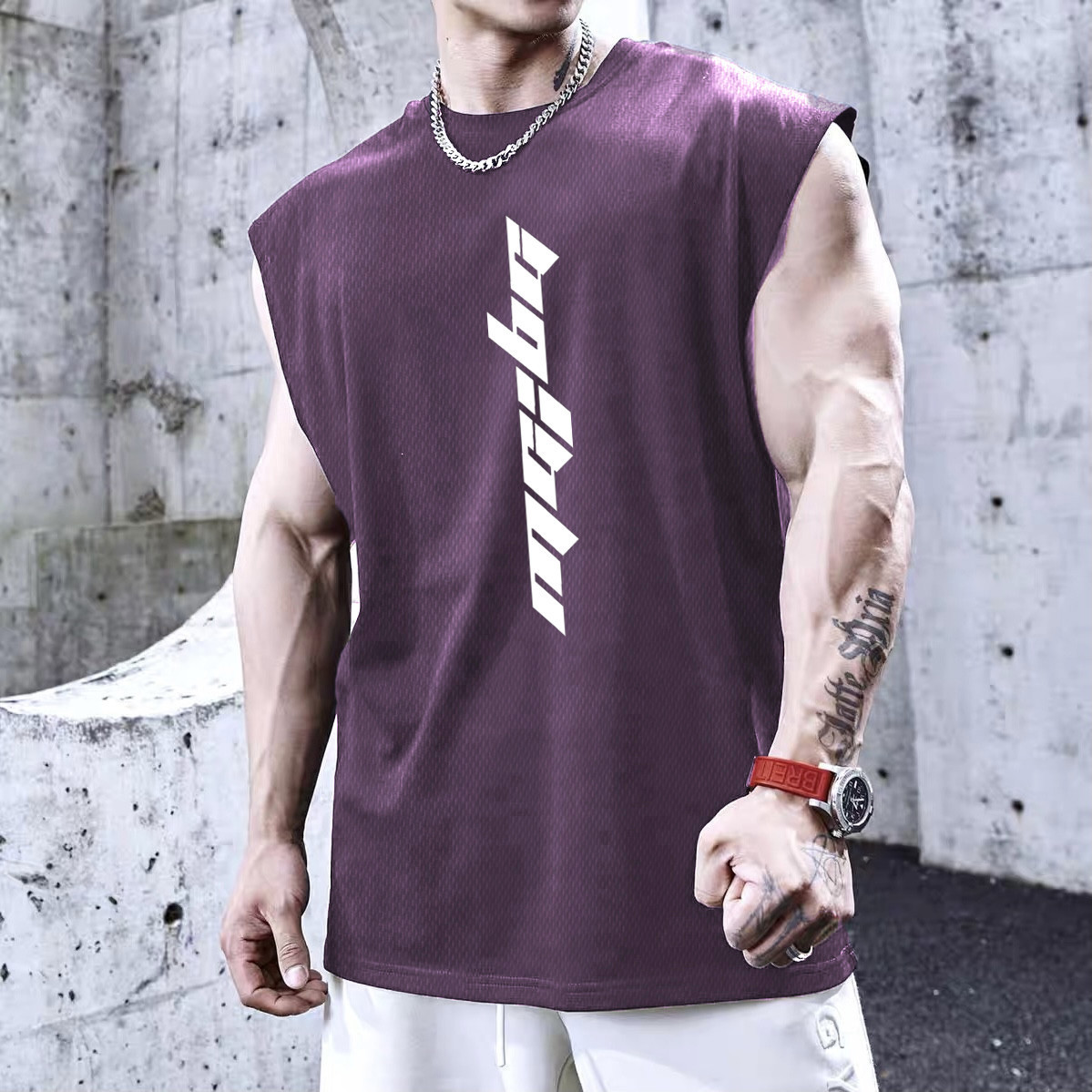 Title 5, Mens Trendy Brand Sleeveless Shirt Waistcoat F...