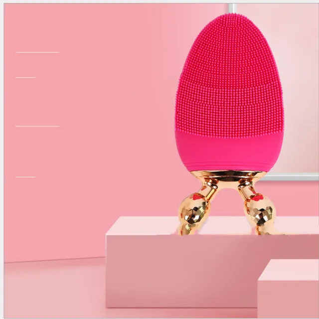 Electric Silicone Facial Cleanser And Pore Cleaner Red - Shop at LoveMi