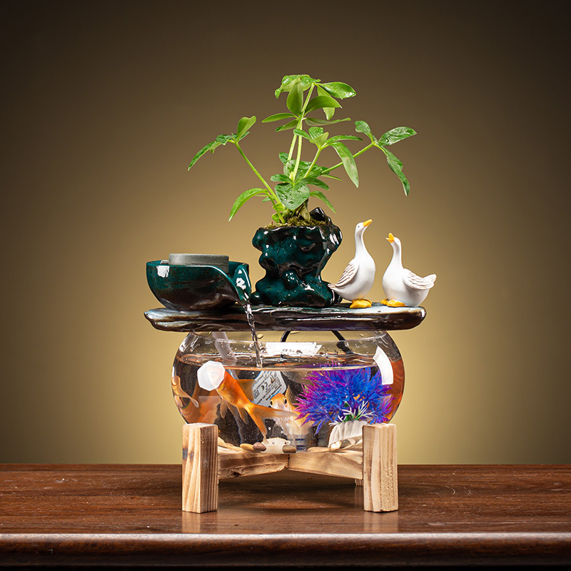 Fortune Fish Tank Mini Fish Basin (A-220V US)
