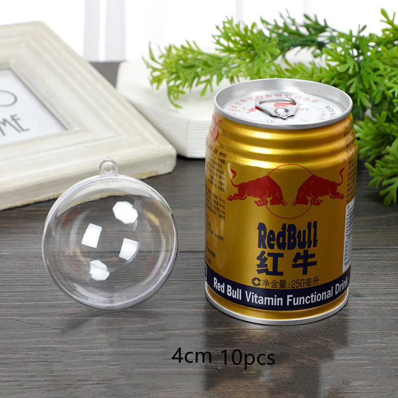 Transparent hollow ball - 4Cm 10Pcs