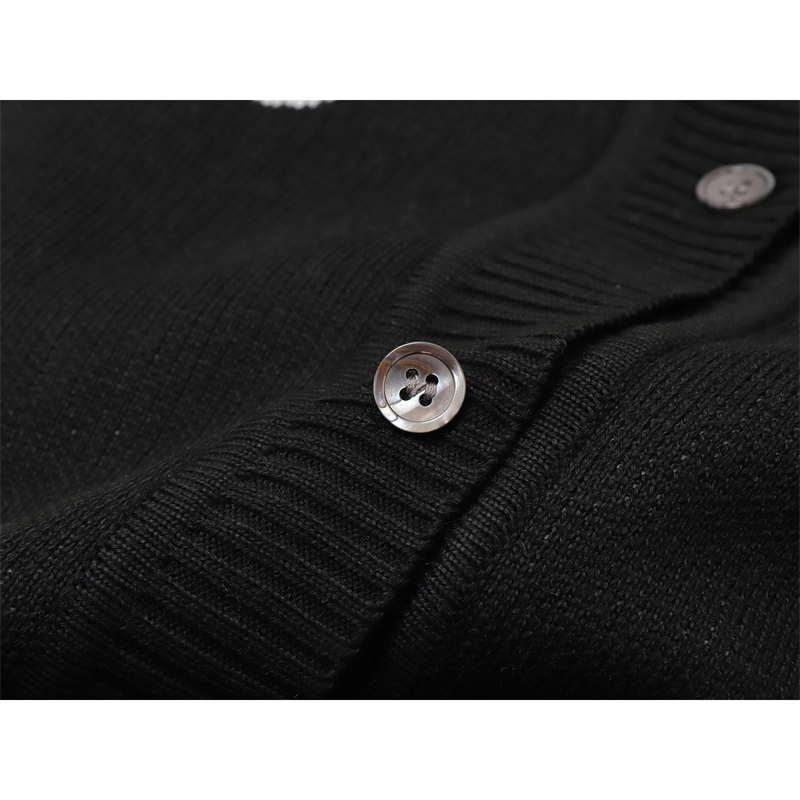 Women Spring And Autumn Black Lazy Sweater