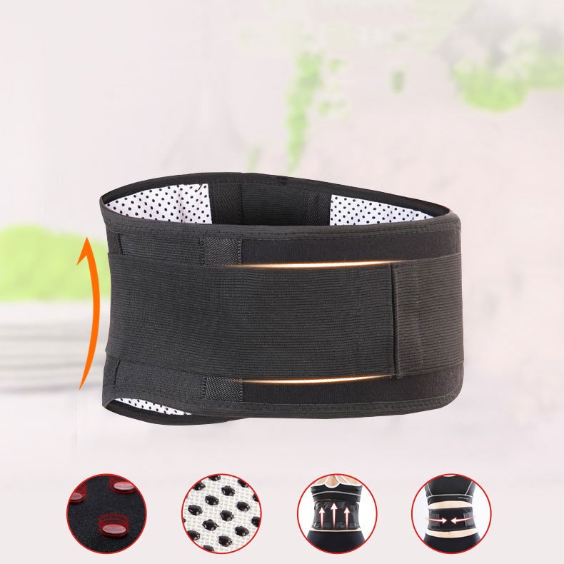 Title 4, Warm Waist Supporter Lumbar Disc Steel Plate Pr...