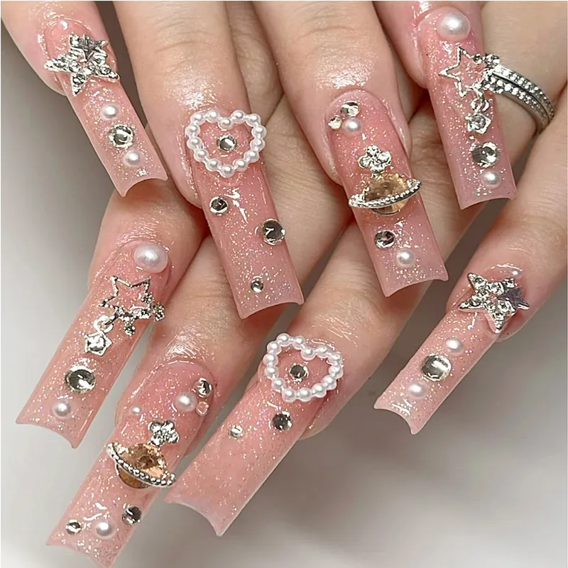 Planet Diamond Star Nail Art, Long Length