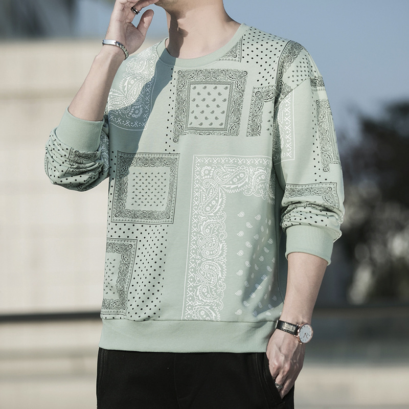 Men's Personalized Printed Sweater Casual All-match