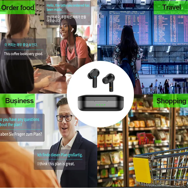 Simultaneous Binaural Translation Bluetooth Headset