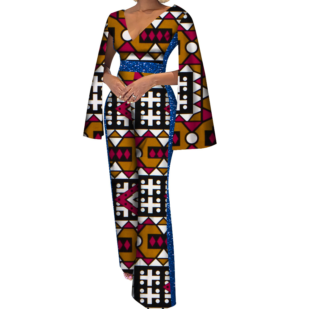 Women's Cotton Ethnic Batik Print Jumpsuit - Image 19