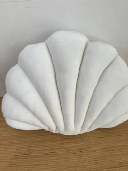 Simulation Shell Pillow Cushion Doll Nap Pillow White - Shop at LoveMi