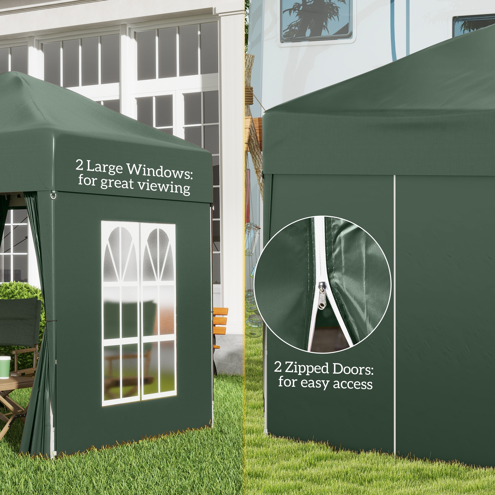 2 X 2-meter Garden Pop-up Pavilion, Wedding Party Tent, Waterproof Sunshade — image 7